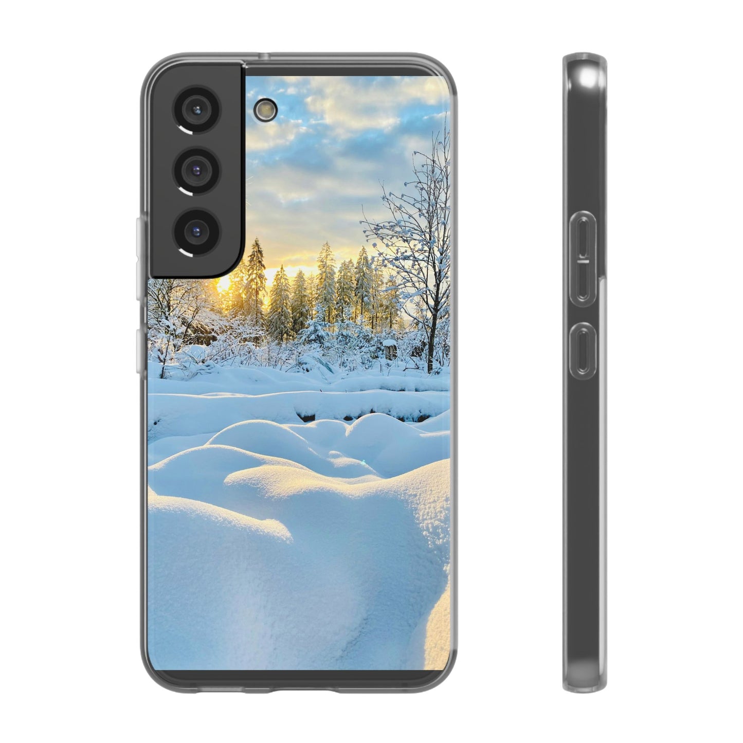 Winter Landscape Flexi Cases, Nature Phone Cover, Scenic Case, Holiday Gift, Seasonal Accessory, Outdoor Lover's Item