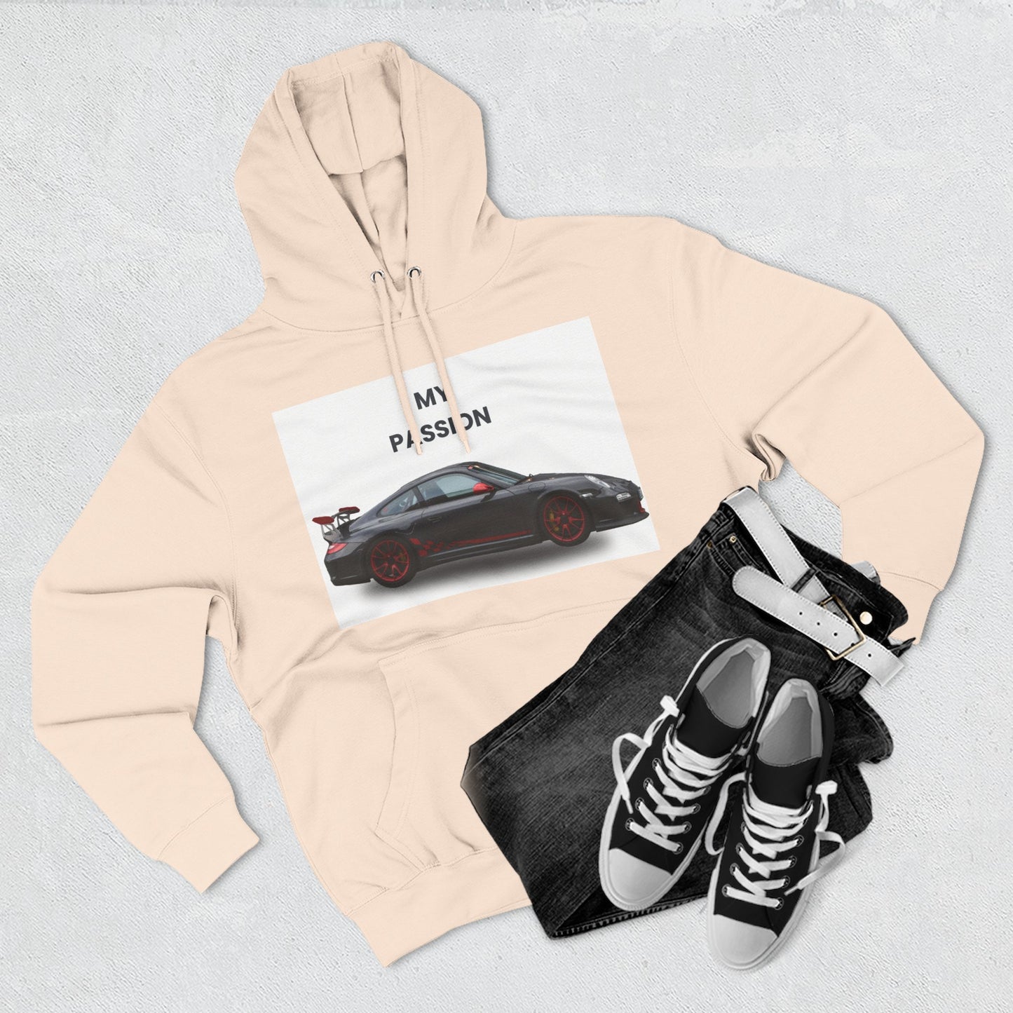 Cool Car Enthusiast Hoodie, Graphic Fleece Sweatshirt, Auto Lover Gift, Motorsport Apparel, Car-Themed Hoodie