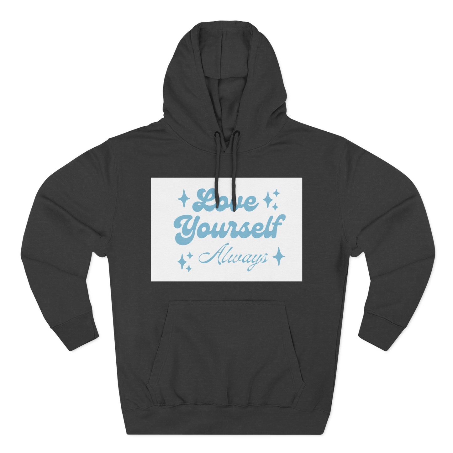 Love Yourself Fleece Hoodie | Cozy Self-Care Sweatshirt | Inspirational Apparel | Motivational Gift | Positive Vibes Hoodie