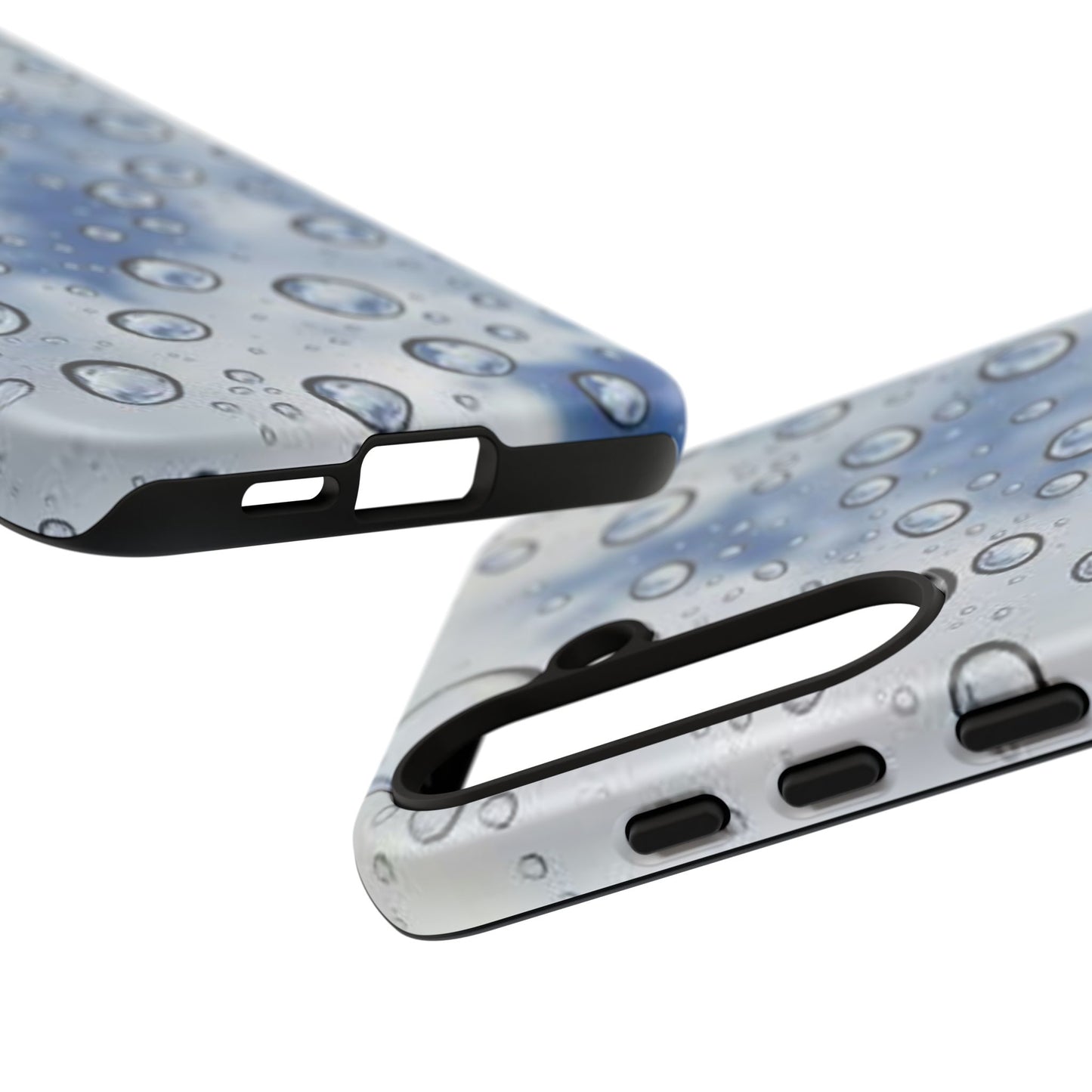 Blue Water Droplet Phone Case, Tough Cases for Protection, Stylish Cellphone Cover, Unique Gifts for Her, Durable and Trendy