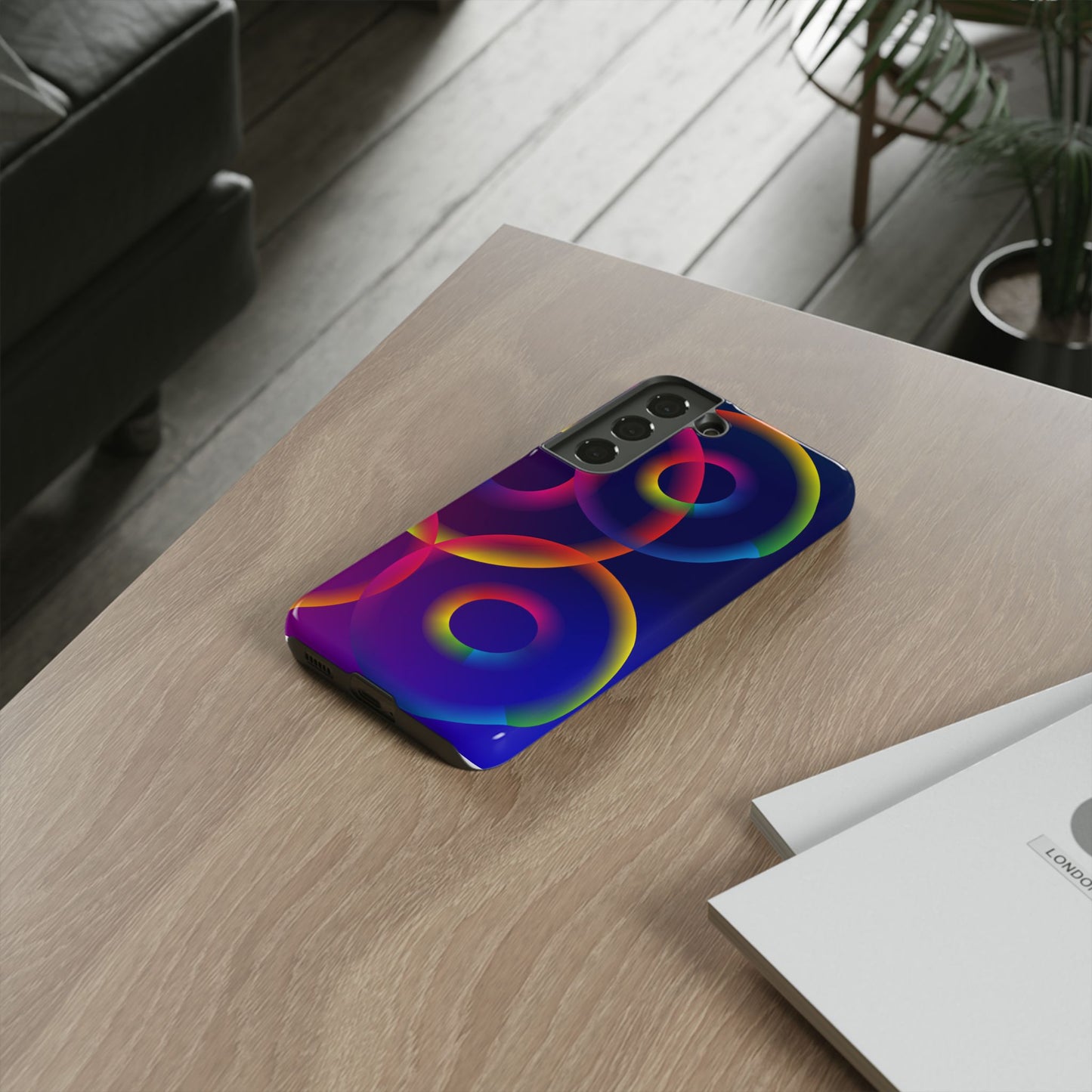 Colorful Phone Case with Abstract Designs, Tough Cases for Your Phone, Unique Phone Accessories, Gift for Tech Lovers, Vibrant Cell [...]