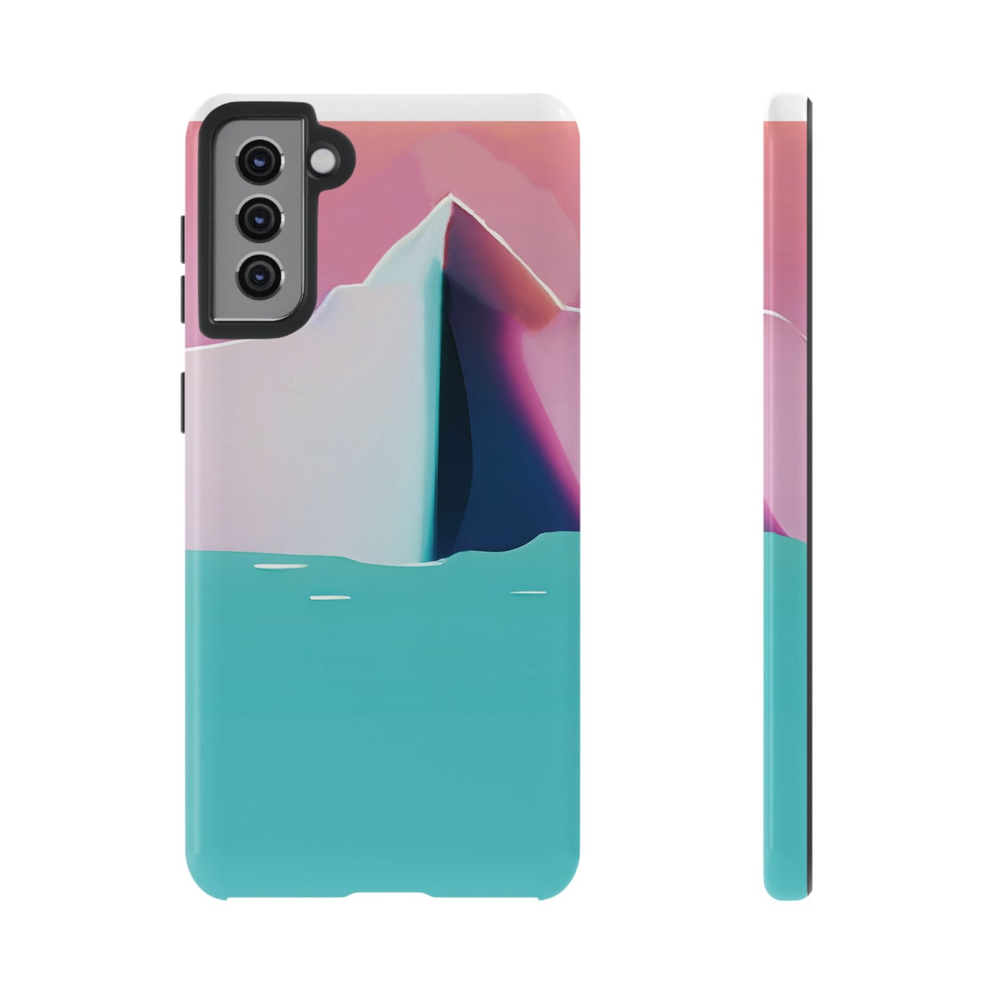 Trendy Phone Case - Abstract Iceberg Design, Phone Cover, Gift for Her, Unique Tech Accessory, Cool Aesthetic