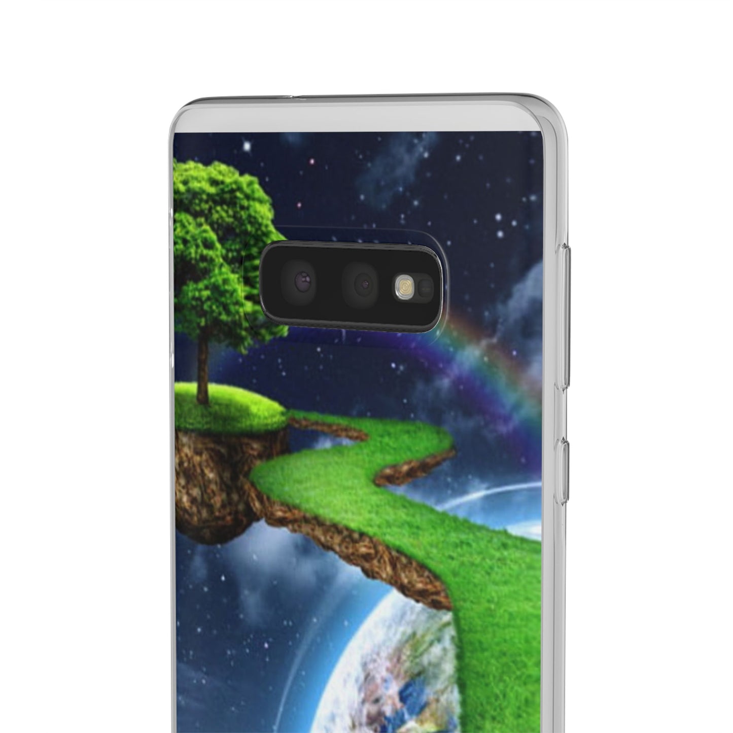 Dreamy Landscape Phone Case, Eco-Friendly Cell Phone Cover, Nature Inspired Gift, Aesthetic Mobile Case, Vibrant Rainbow Design