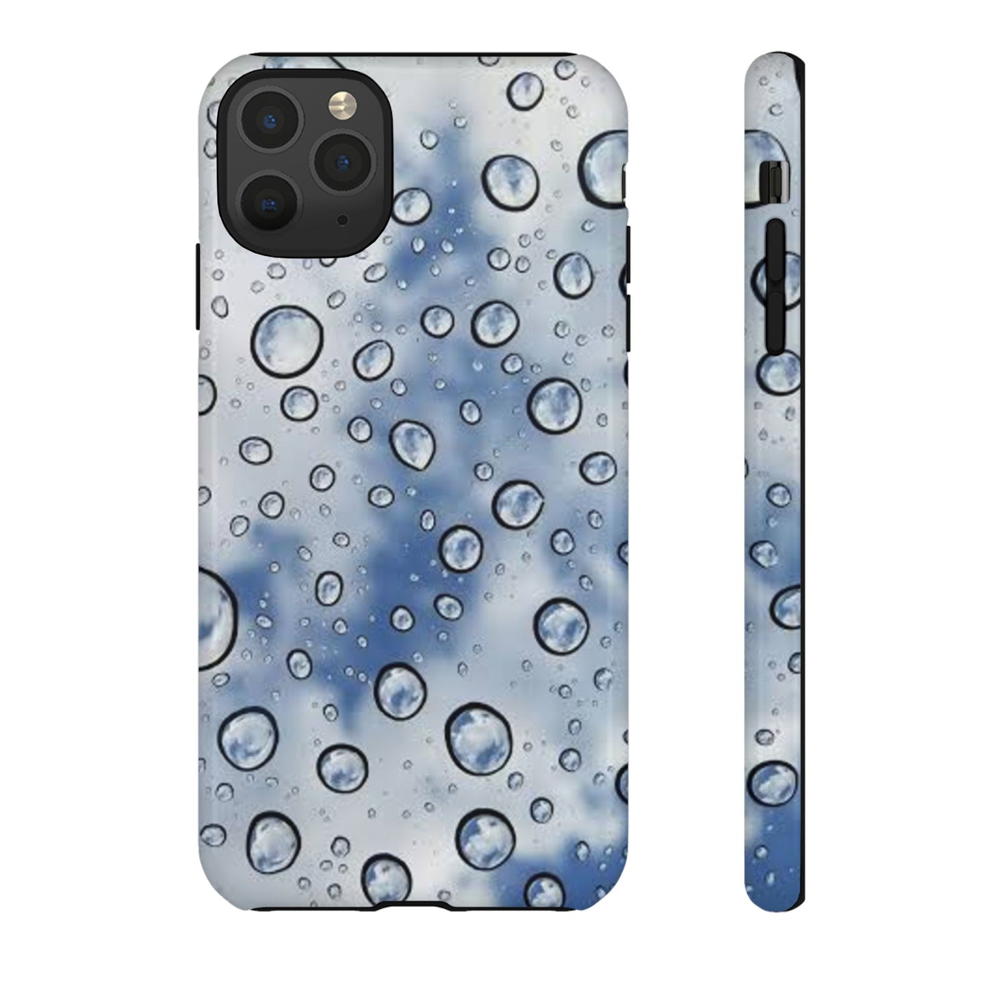 Blue Water Droplet Phone Case, Tough Cases for Protection, Stylish Cellphone Cover, Unique Gifts for Her, Durable and Trendy