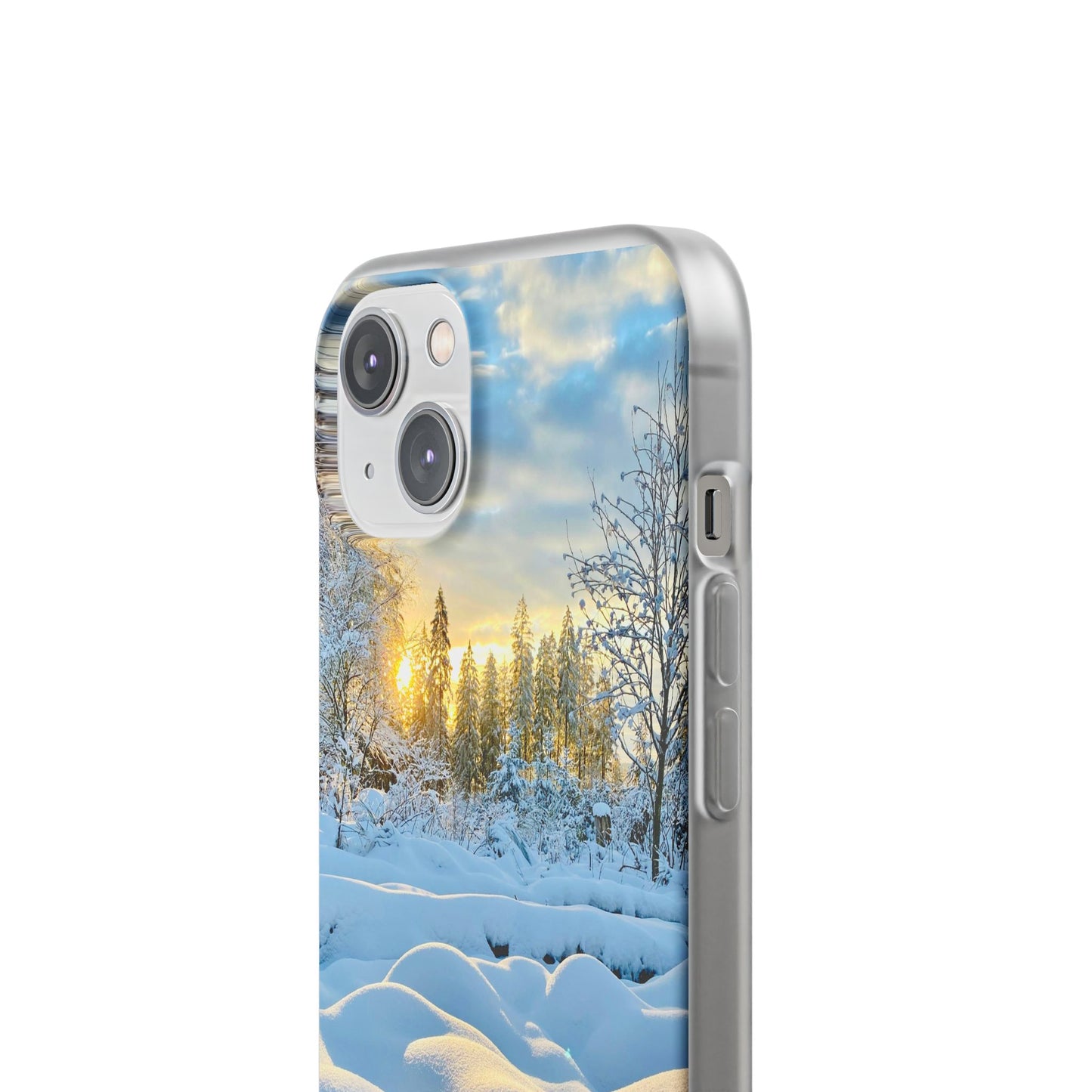 Winter Landscape Flexi Cases, Nature Phone Cover, Scenic Case, Holiday Gift, Seasonal Accessory, Outdoor Lover's Item