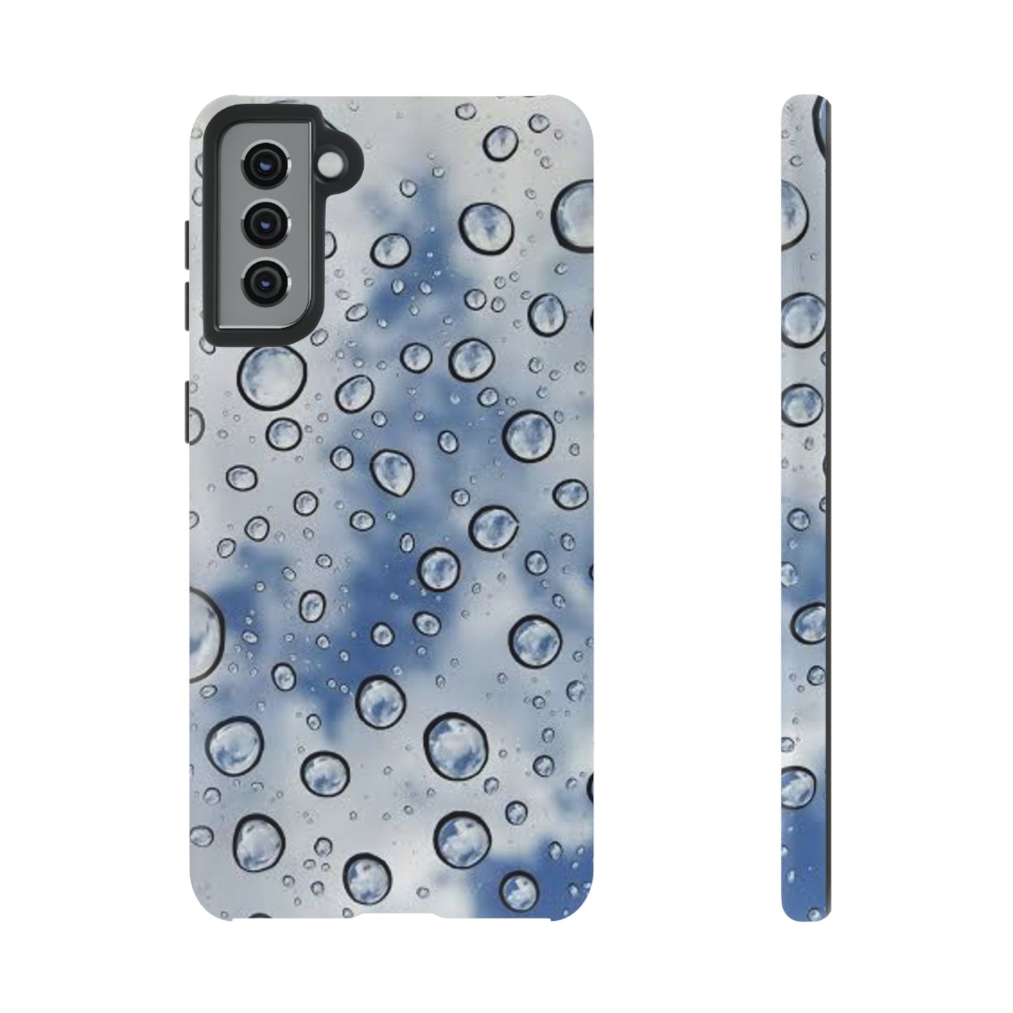 Blue Water Droplet Phone Case, Tough Cases for Protection, Stylish Cellphone Cover, Unique Gifts for Her, Durable and Trendy