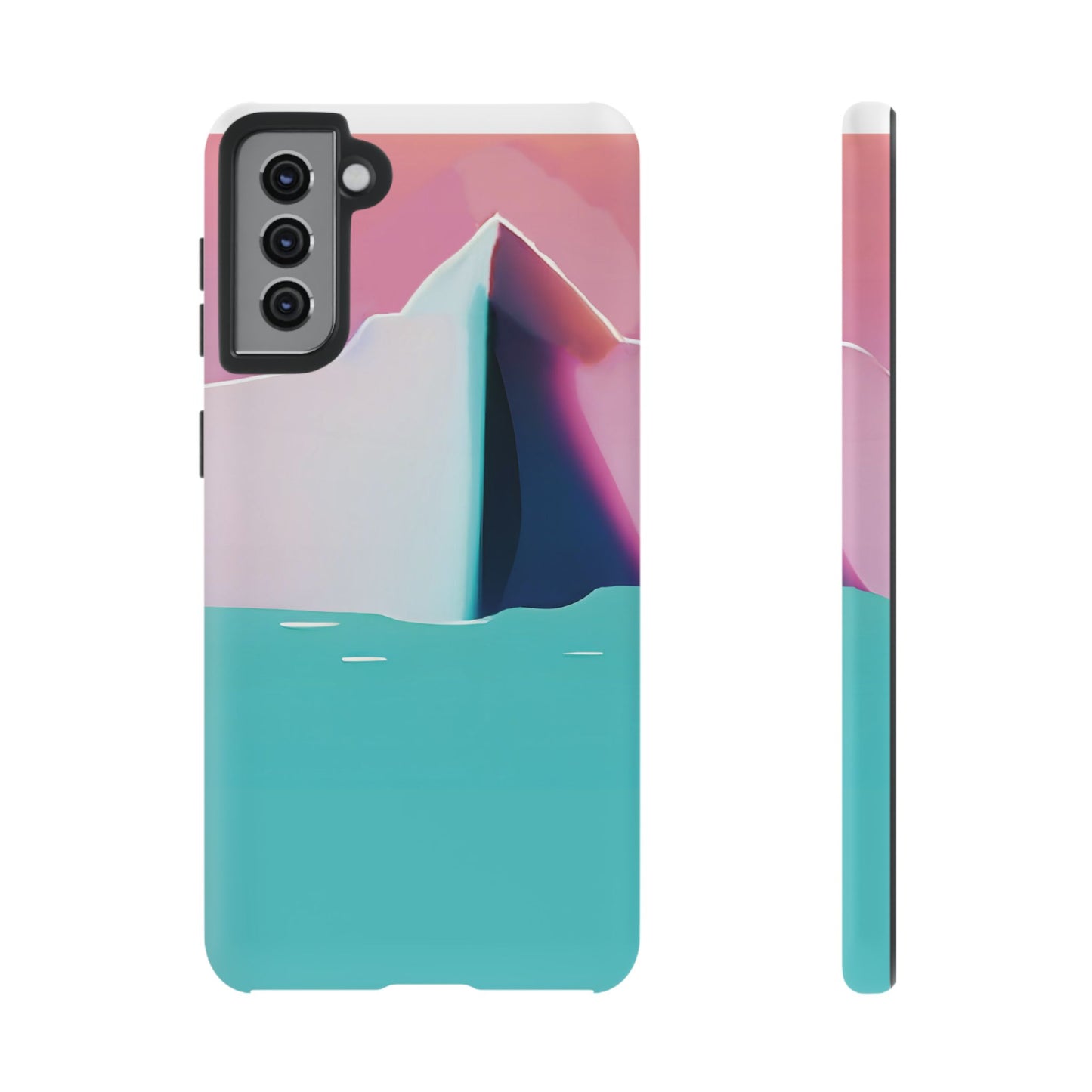 Trendy Phone Case - Abstract Iceberg Design, Phone Cover, Gift for Her, Unique Tech Accessory, Cool Aesthetic
