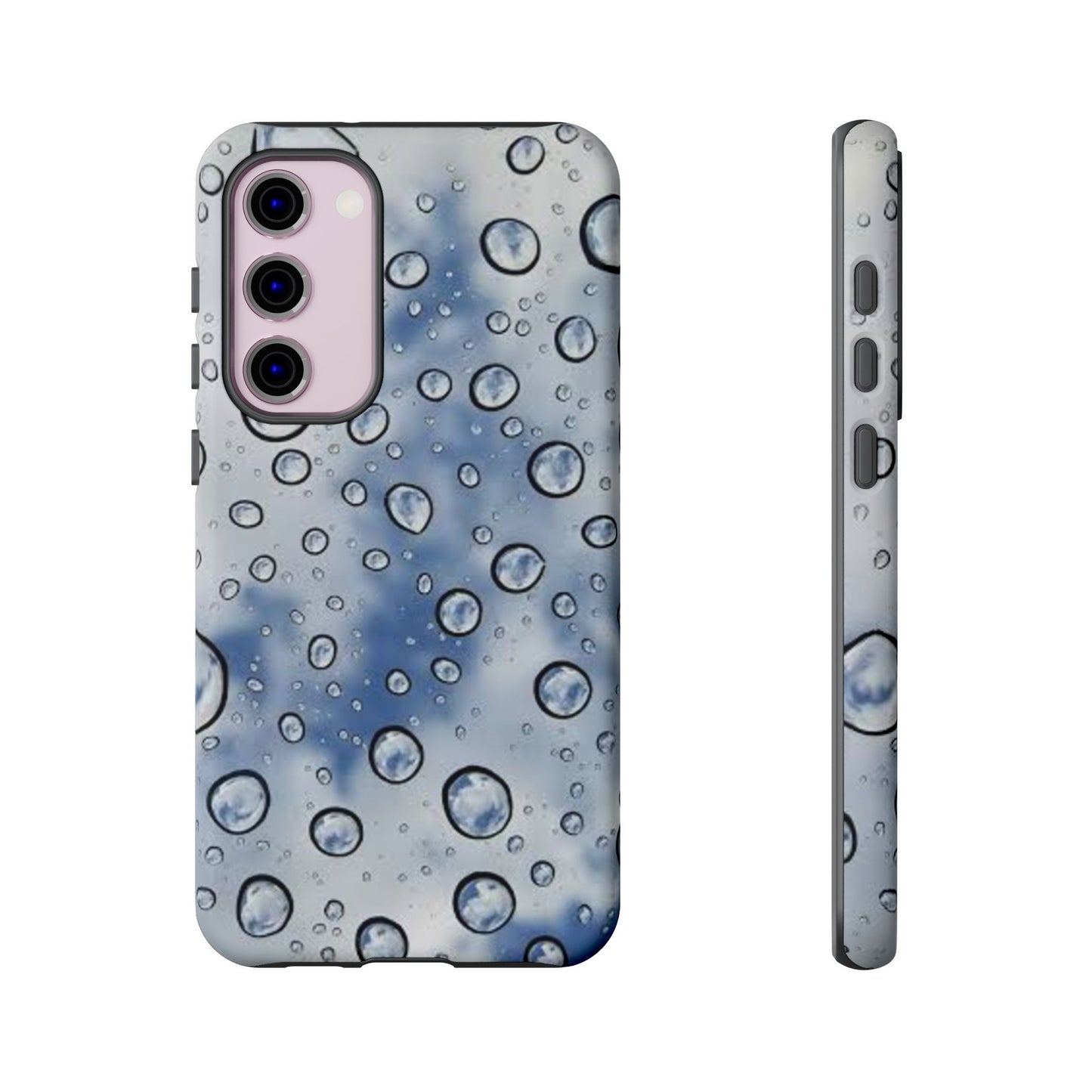 Blue Water Droplet Phone Case, Tough Cases for Protection, Stylish Cellphone Cover, Unique Gifts for Her, Durable and Trendy
