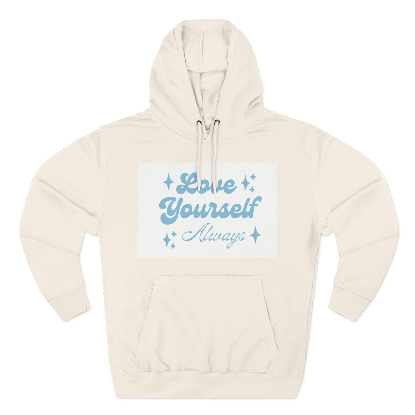 Love Yourself Fleece Hoodie | Cozy Self-Care Sweatshirt | Inspirational Apparel | Motivational Gift | Positive Vibes Hoodie
