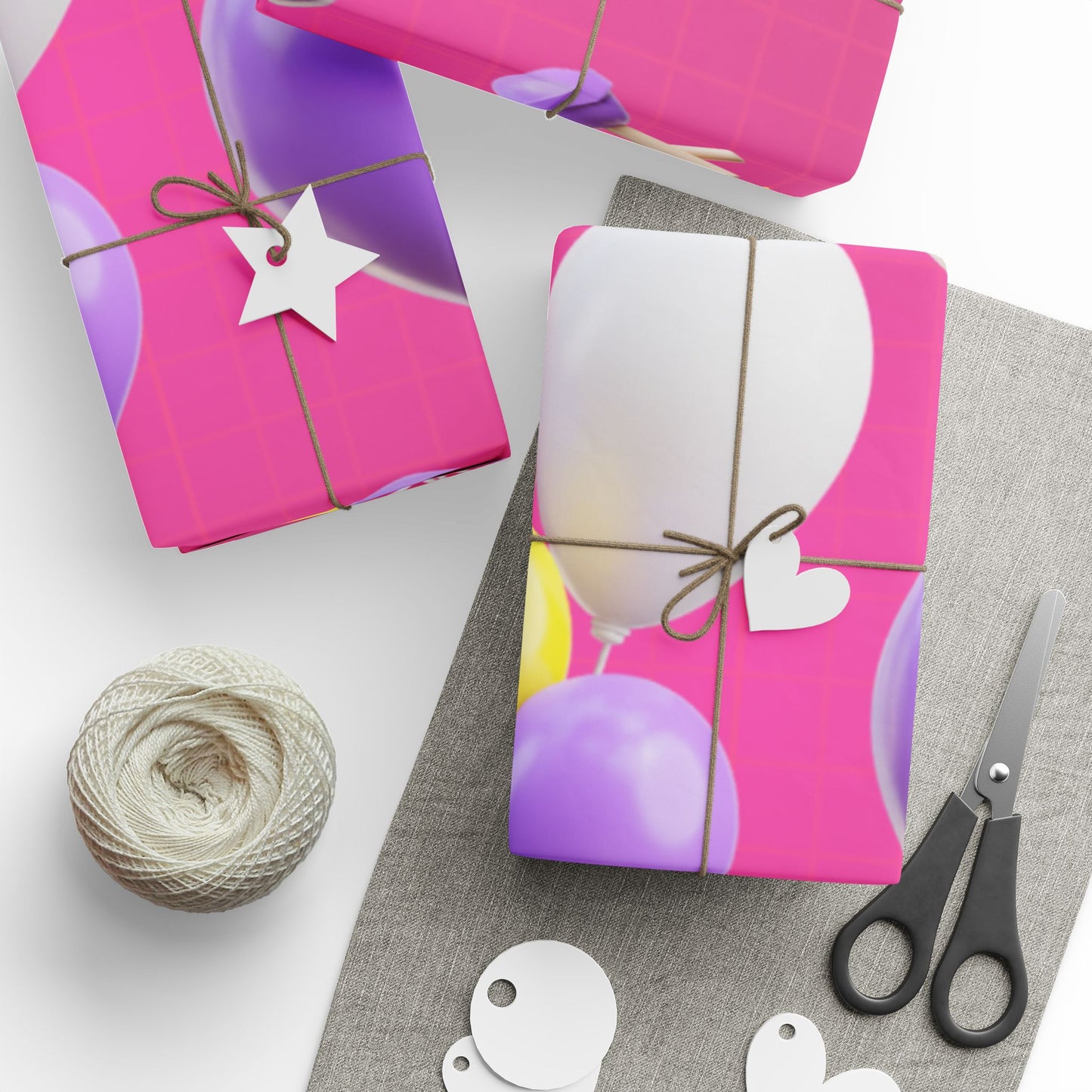 Vibrant Balloon Wrapping Paper, Gift Wrap for Birthdays, Celebrations, Party Favors, Festive Occasions, Unique Present Packaging