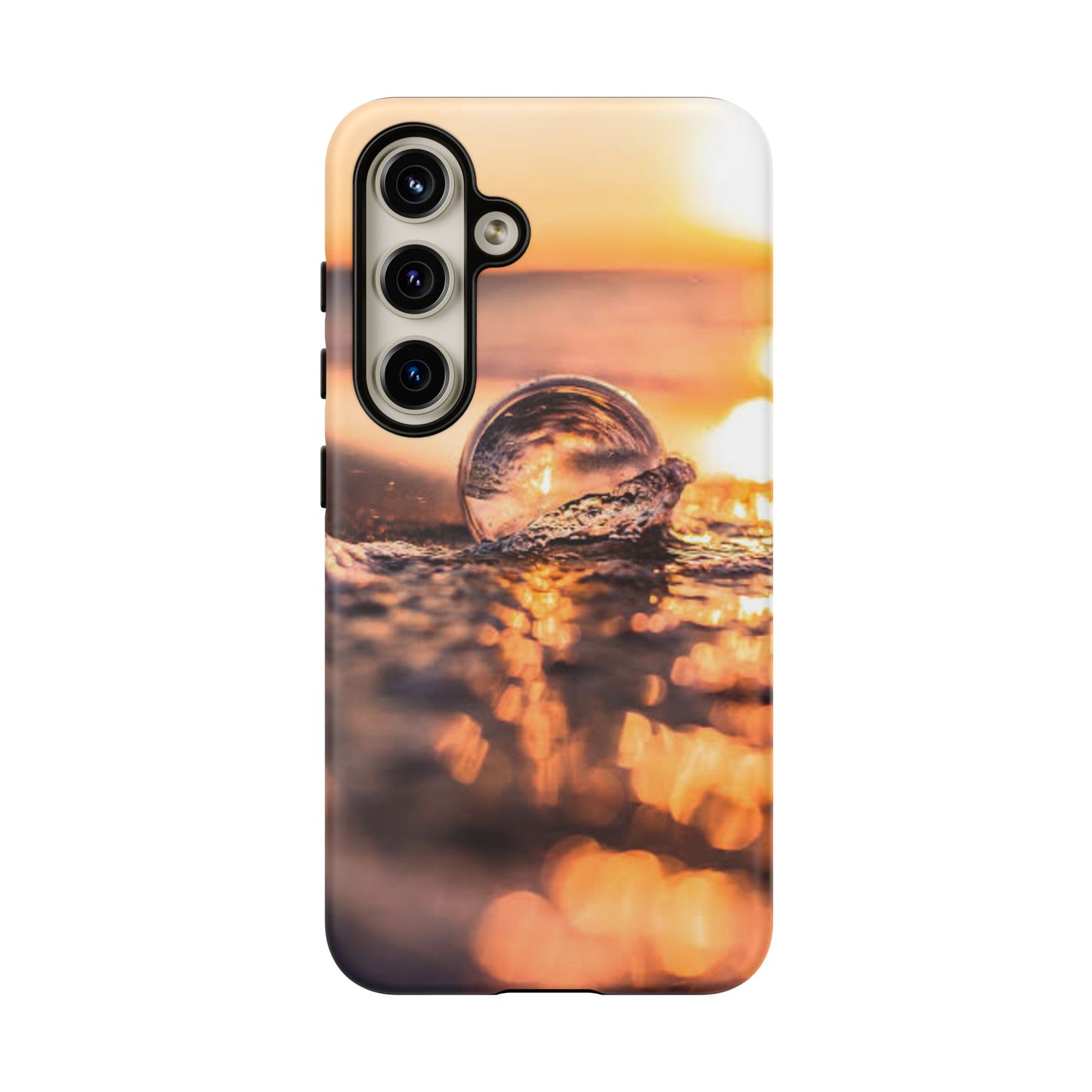 Sunset Bubble Phone Case, Tough Cases, Beach Lover Gift, Summer Vibes, Cell Phone Accessories, Unique Design, Nature Photography