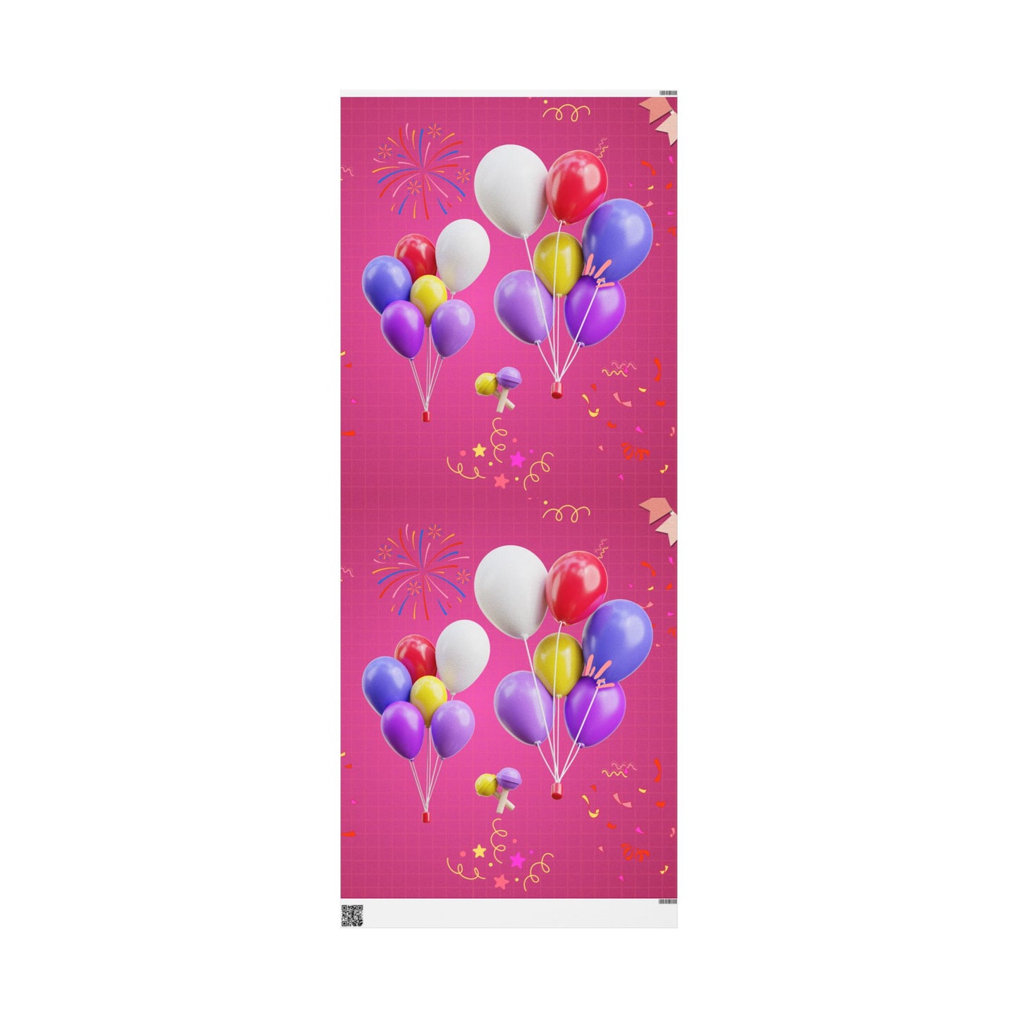 Vibrant Balloon Wrapping Paper, Gift Wrap for Birthdays, Celebrations, Party Favors, Festive Occasions, Unique Present Packaging