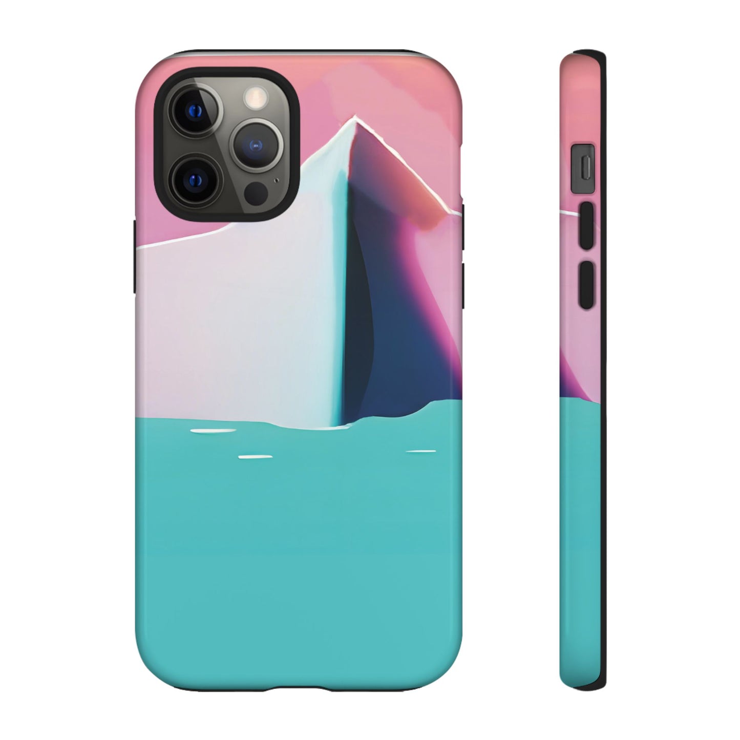 Trendy Phone Case - Abstract Iceberg Design, Phone Cover, Gift for Her, Unique Tech Accessory, Cool Aesthetic