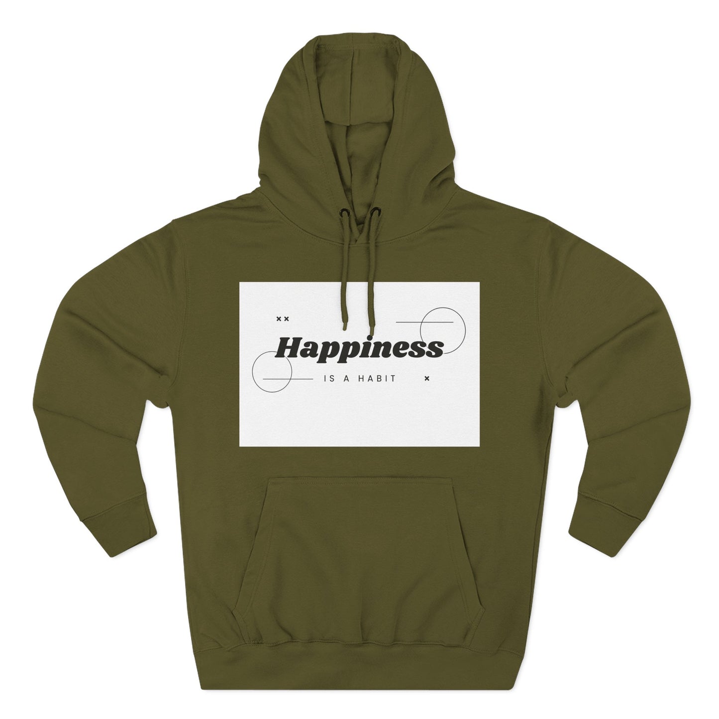 Happiness Is A Habit Hoodie, Cozy Sweatshirt, Motivational Apparel, Ideal Gift for Her, Everyday Comfort Wear