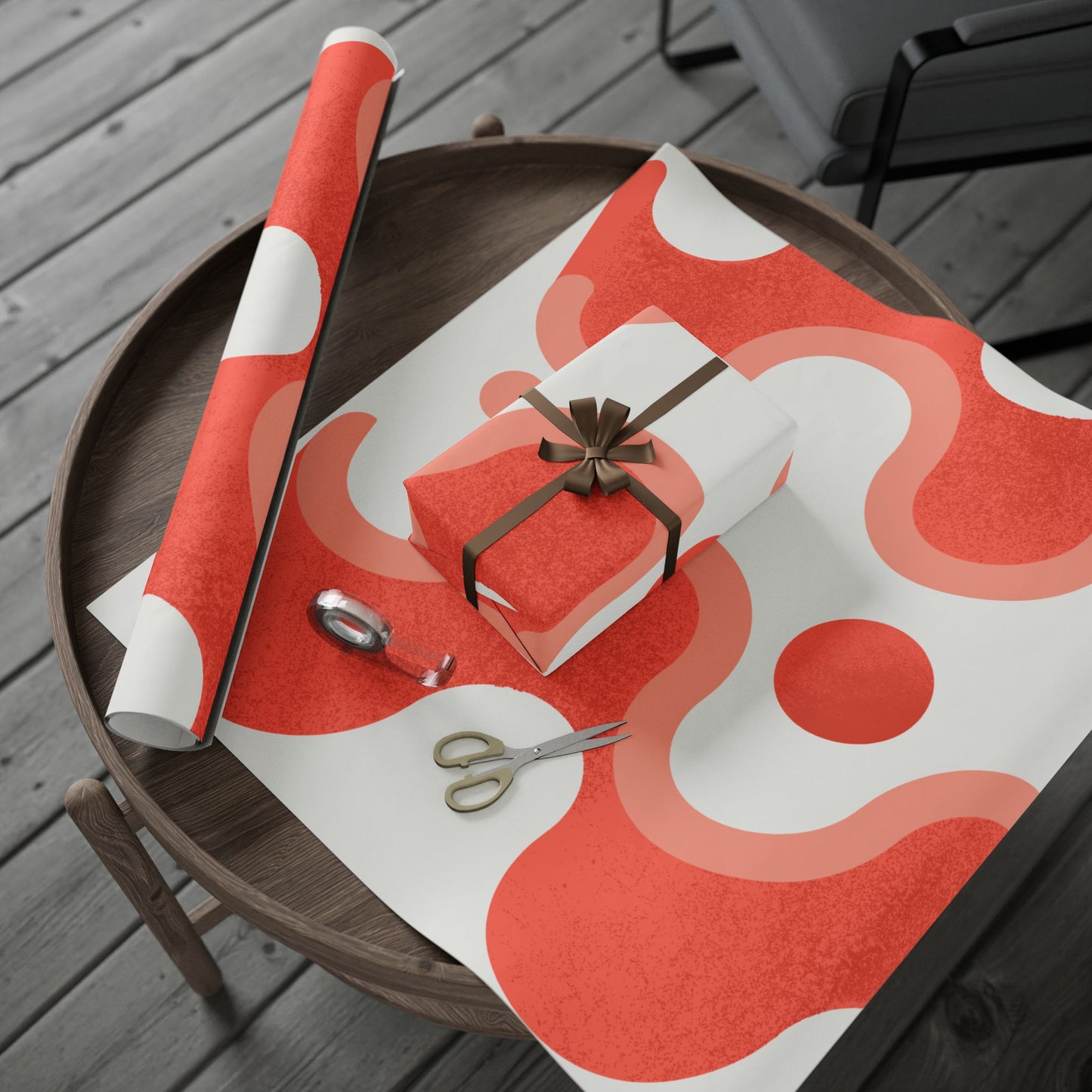 Vibrant Wrapping Paper Roll - Modern Gift Wrap for Birthdays, Holidays, Special Occasions, Kids Parties, Eco-Friendly