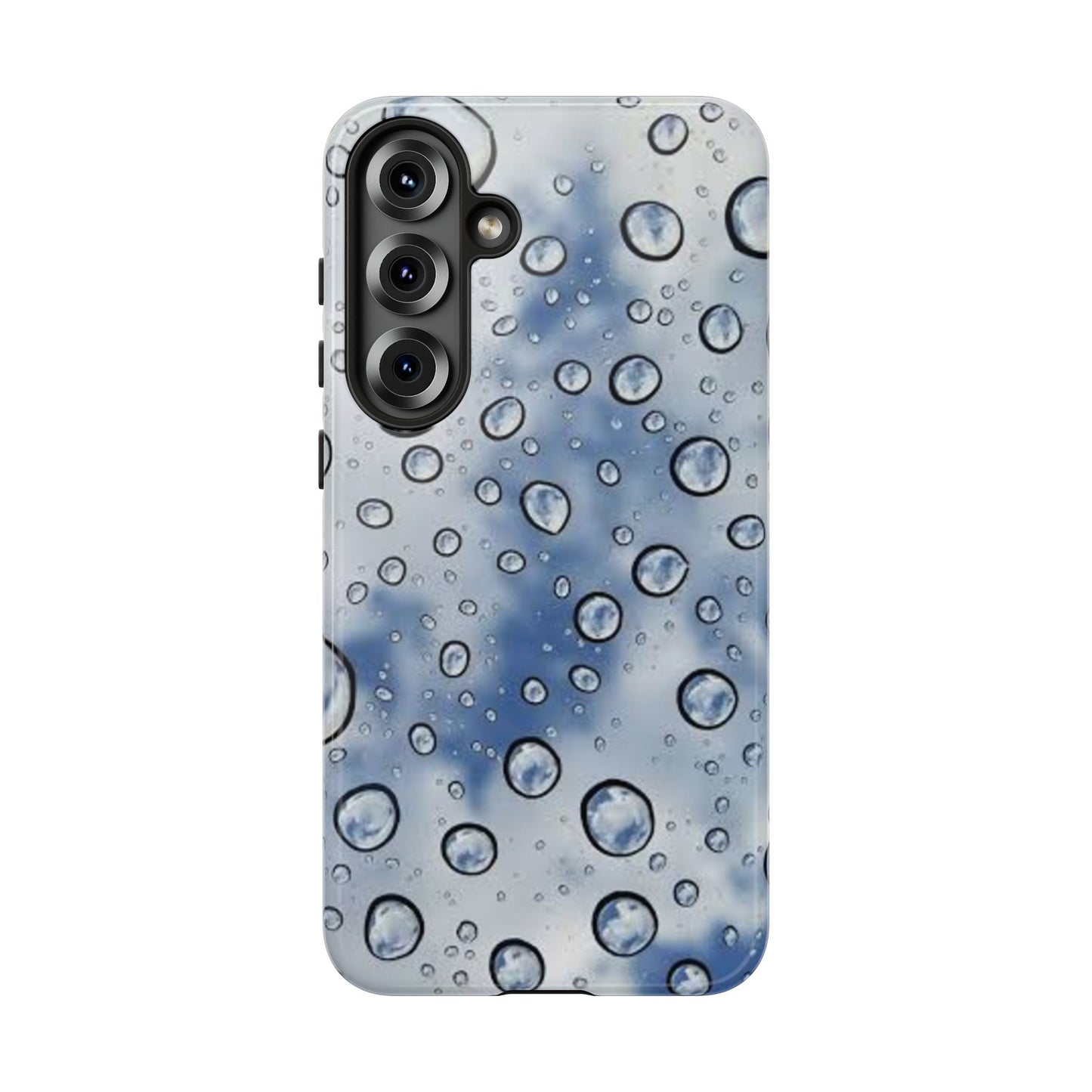 Blue Water Droplet Phone Case, Tough Cases for Protection, Stylish Cellphone Cover, Unique Gifts for Her, Durable and Trendy