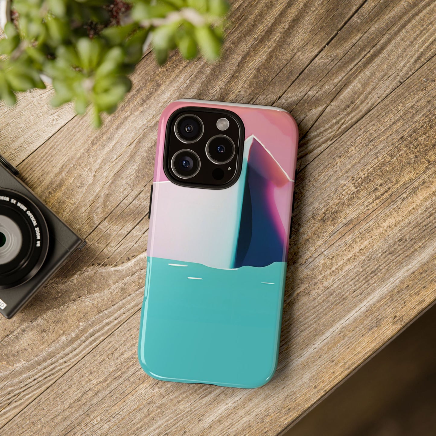 Trendy Phone Case - Abstract Iceberg Design, Phone Cover, Gift for Her, Unique Tech Accessory, Cool Aesthetic