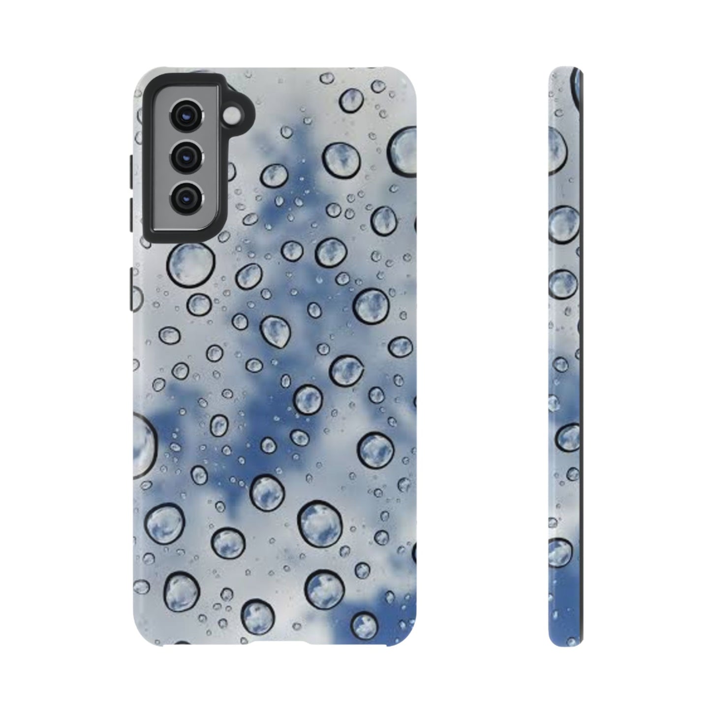 Blue Water Droplet Phone Case, Tough Cases for Protection, Stylish Cellphone Cover, Unique Gifts for Her, Durable and Trendy
