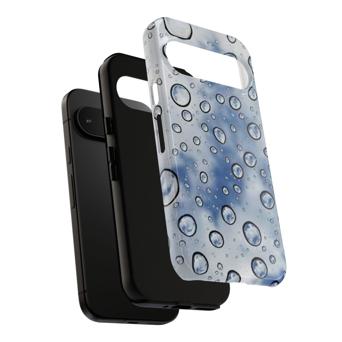 Blue Water Droplet Phone Case, Tough Cases for Protection, Stylish Cellphone Cover, Unique Gifts for Her, Durable and Trendy