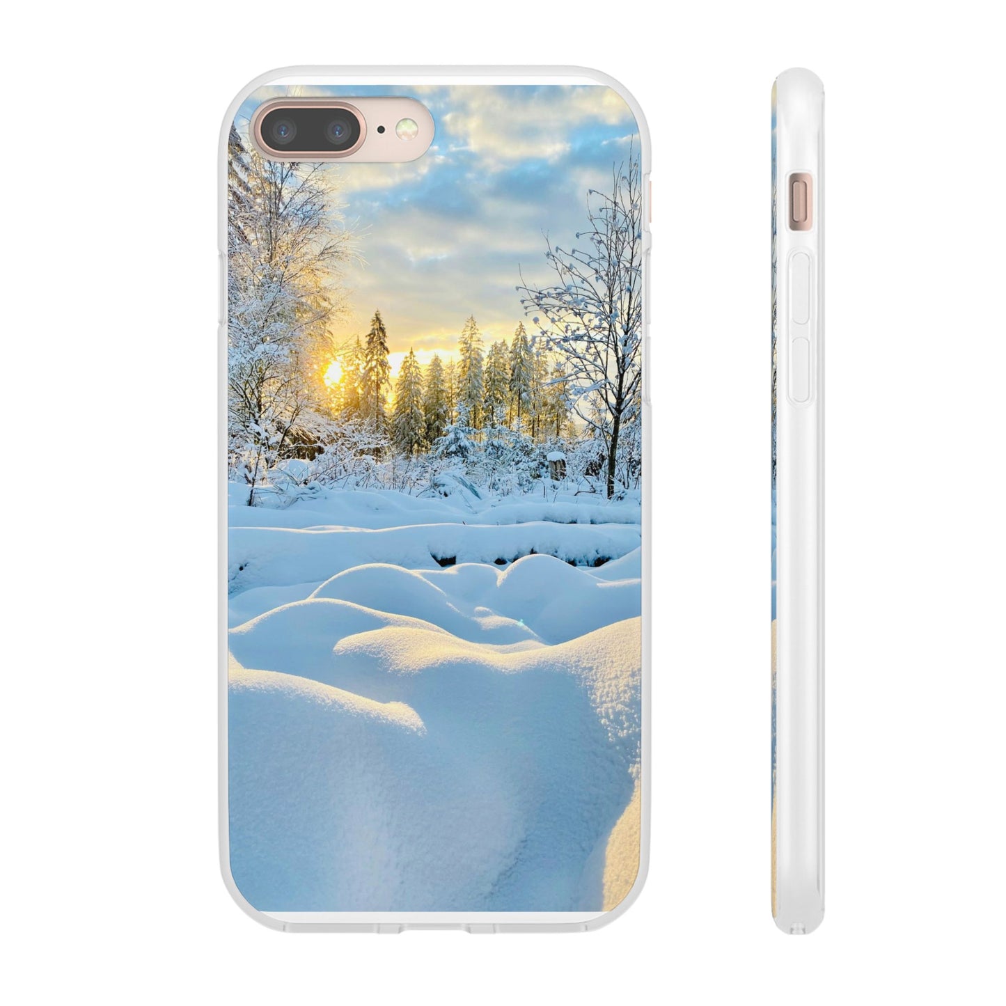 Winter Landscape Flexi Cases, Nature Phone Cover, Scenic Case, Holiday Gift, Seasonal Accessory, Outdoor Lover's Item