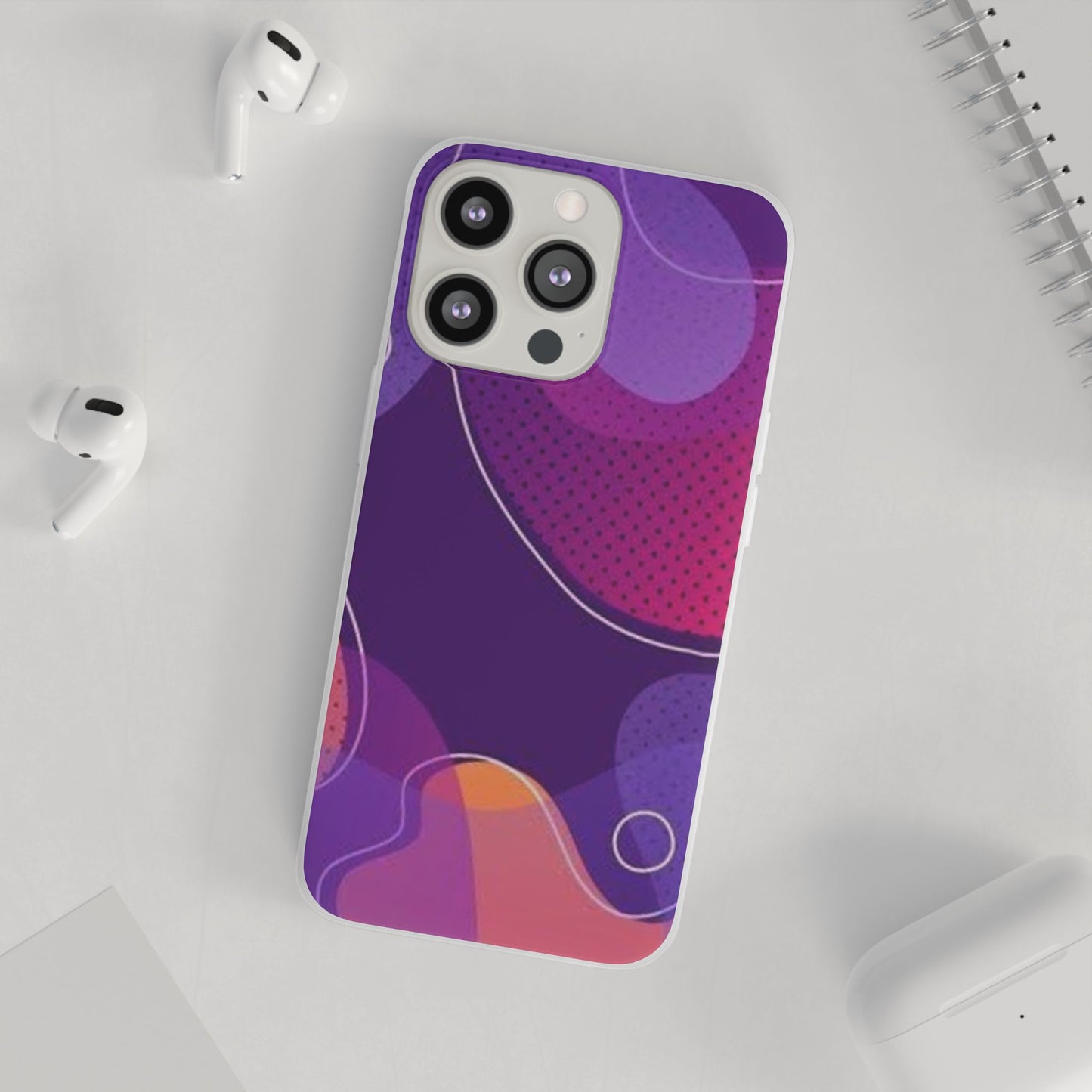 Colorful Abstract Phone Case, Trendy Smartphone Cover, Vibrant Phone Accessory, Gift for Her, Modern Trendy Design