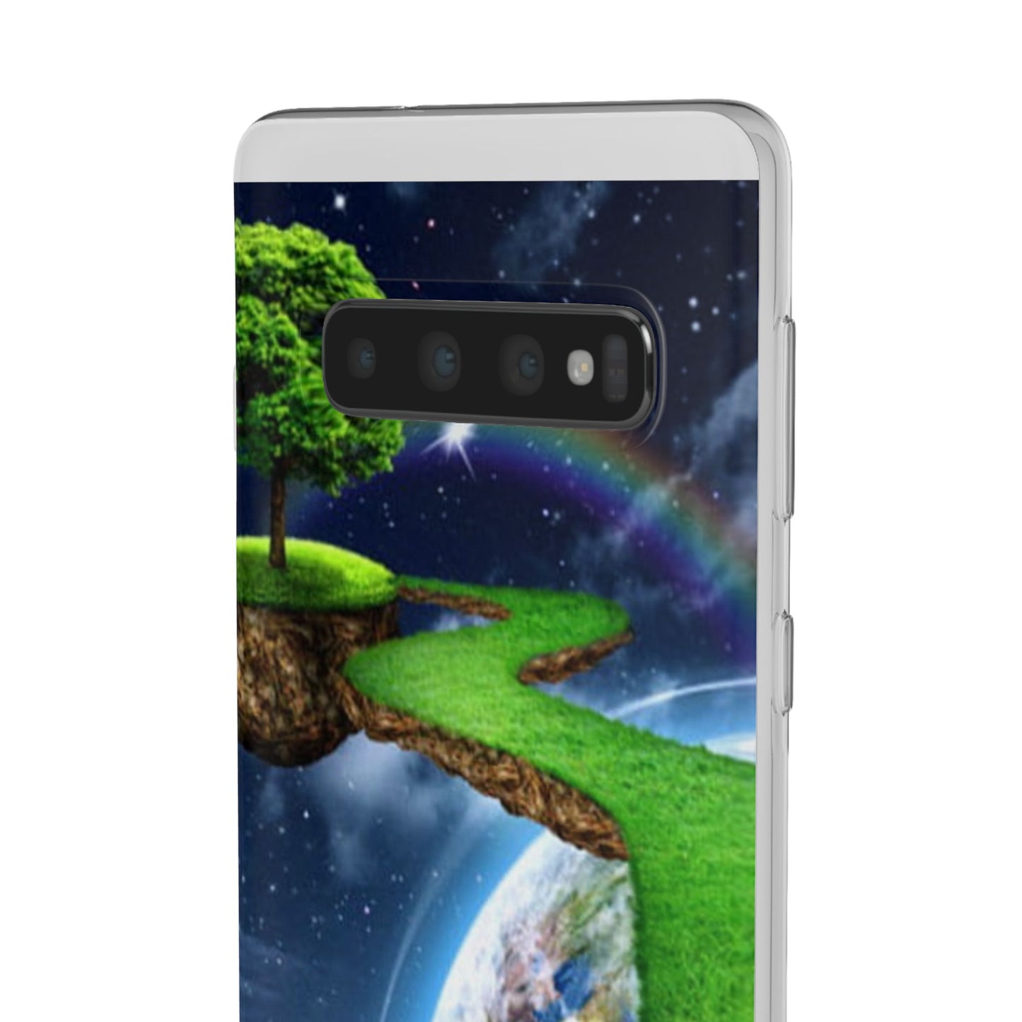 Dreamy Landscape Phone Case, Eco-Friendly Cell Phone Cover, Nature Inspired Gift, Aesthetic Mobile Case, Vibrant Rainbow Design