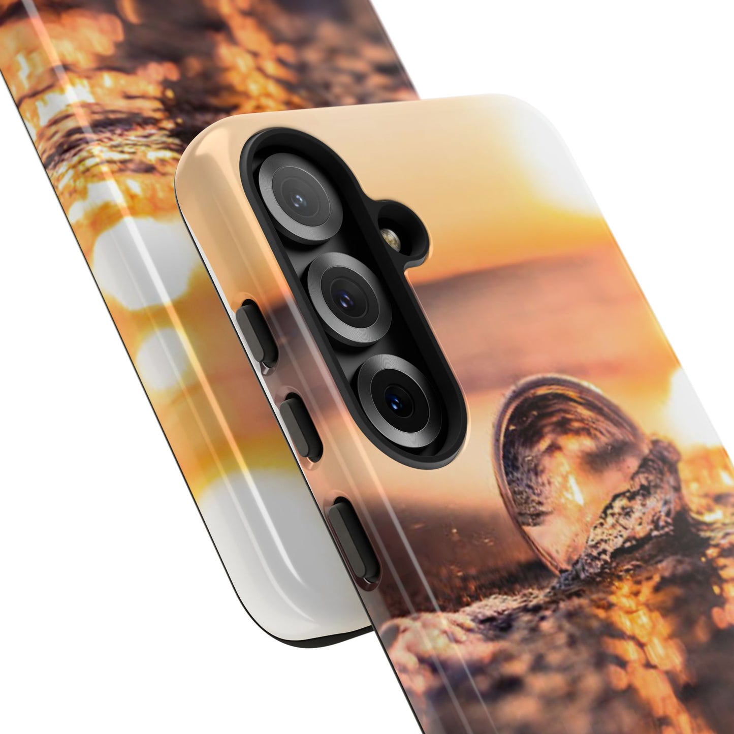 Sunset Bubble Phone Case, Tough Cases, Beach Lover Gift, Summer Vibes, Cell Phone Accessories, Unique Design, Nature Photography