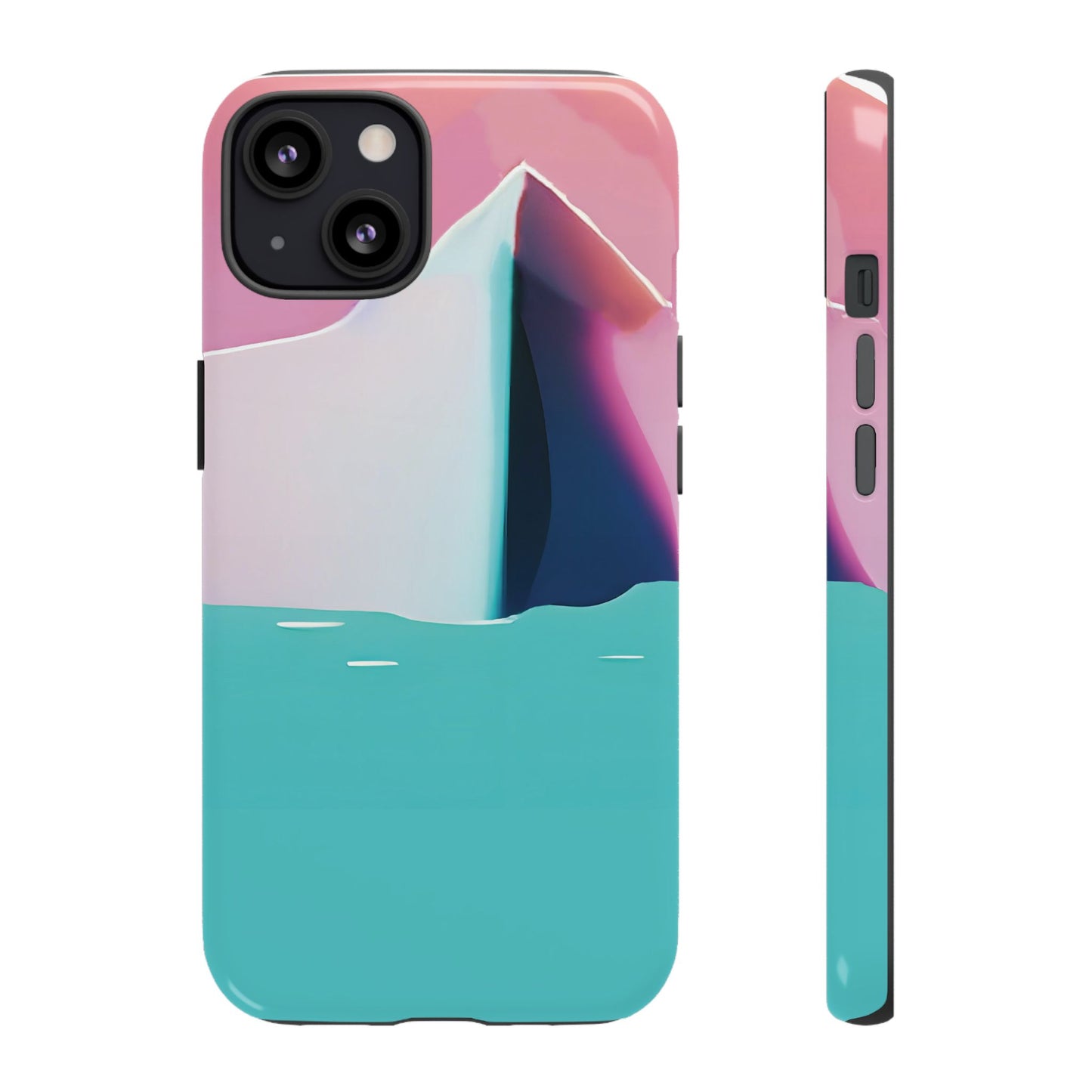 Trendy Phone Case - Abstract Iceberg Design, Phone Cover, Gift for Her, Unique Tech Accessory, Cool Aesthetic