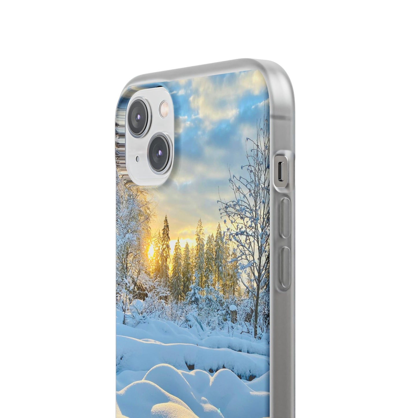 Winter Landscape Flexi Cases, Nature Phone Cover, Scenic Case, Holiday Gift, Seasonal Accessory, Outdoor Lover's Item