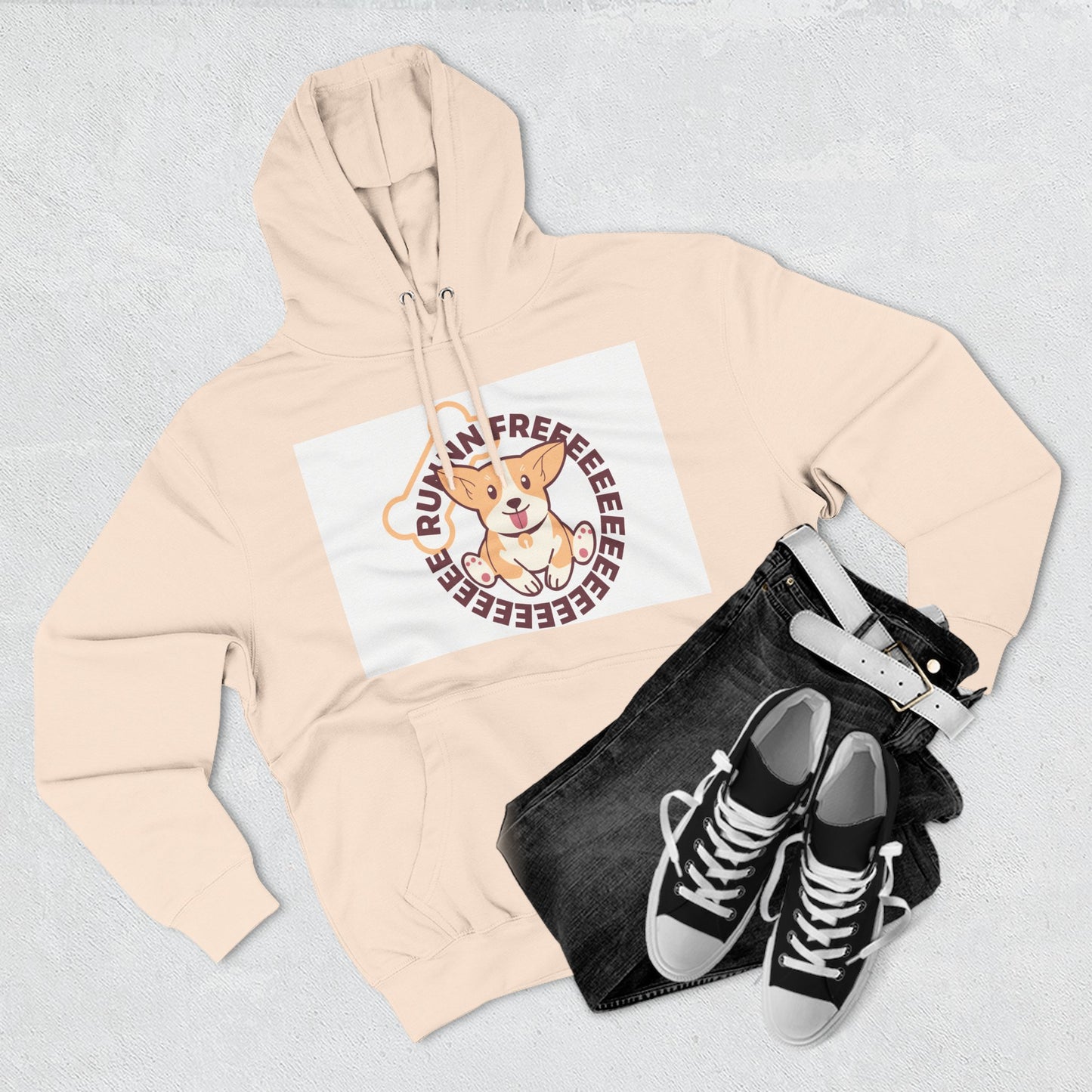 Cute Corgi Hoodie with Fun Text, Cozy Sweatshirt for Dog Lovers, Perfect Gift for Birthdays and Holidays, Fleece Sweatshirt