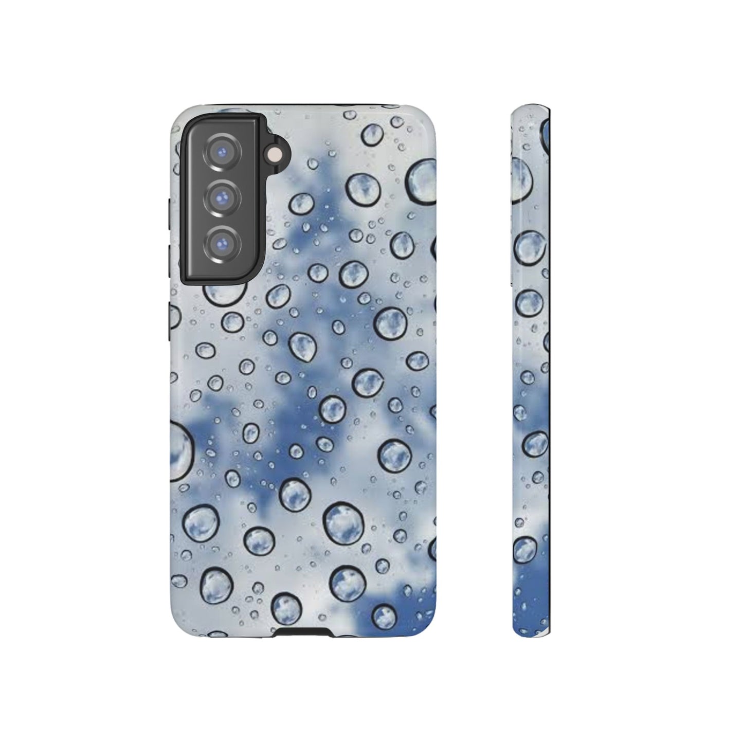 Blue Water Droplet Phone Case, Tough Cases for Protection, Stylish Cellphone Cover, Unique Gifts for Her, Durable and Trendy