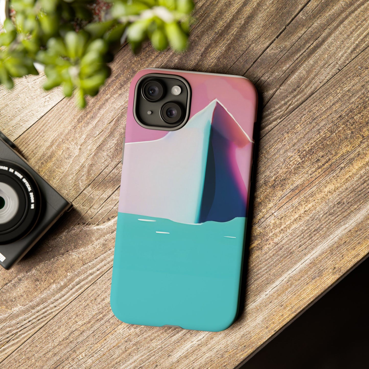 Trendy Phone Case - Abstract Iceberg Design, Phone Cover, Gift for Her, Unique Tech Accessory, Cool Aesthetic