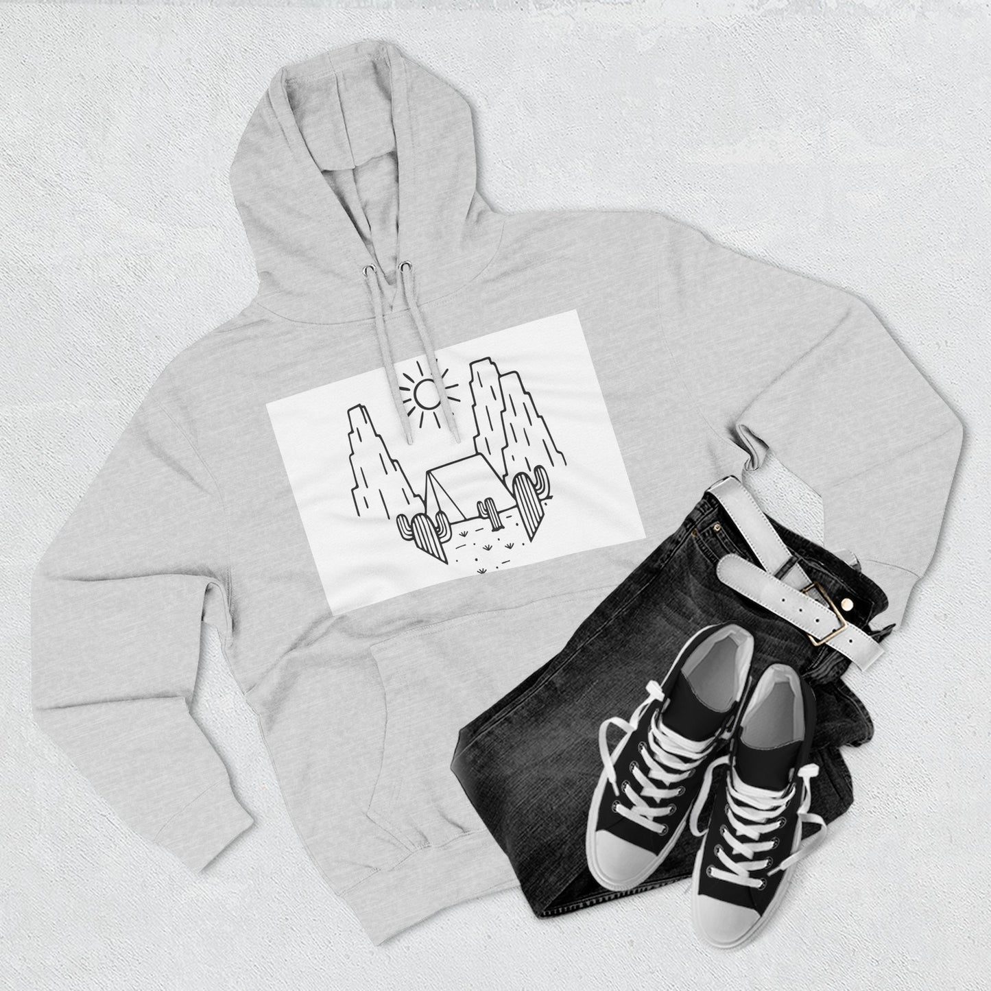 Cozy Adventure Hoodie, Graphic Fleece Pullover, Outdoor Fun Apparel, Gift for Nature Lovers, Travel Companion