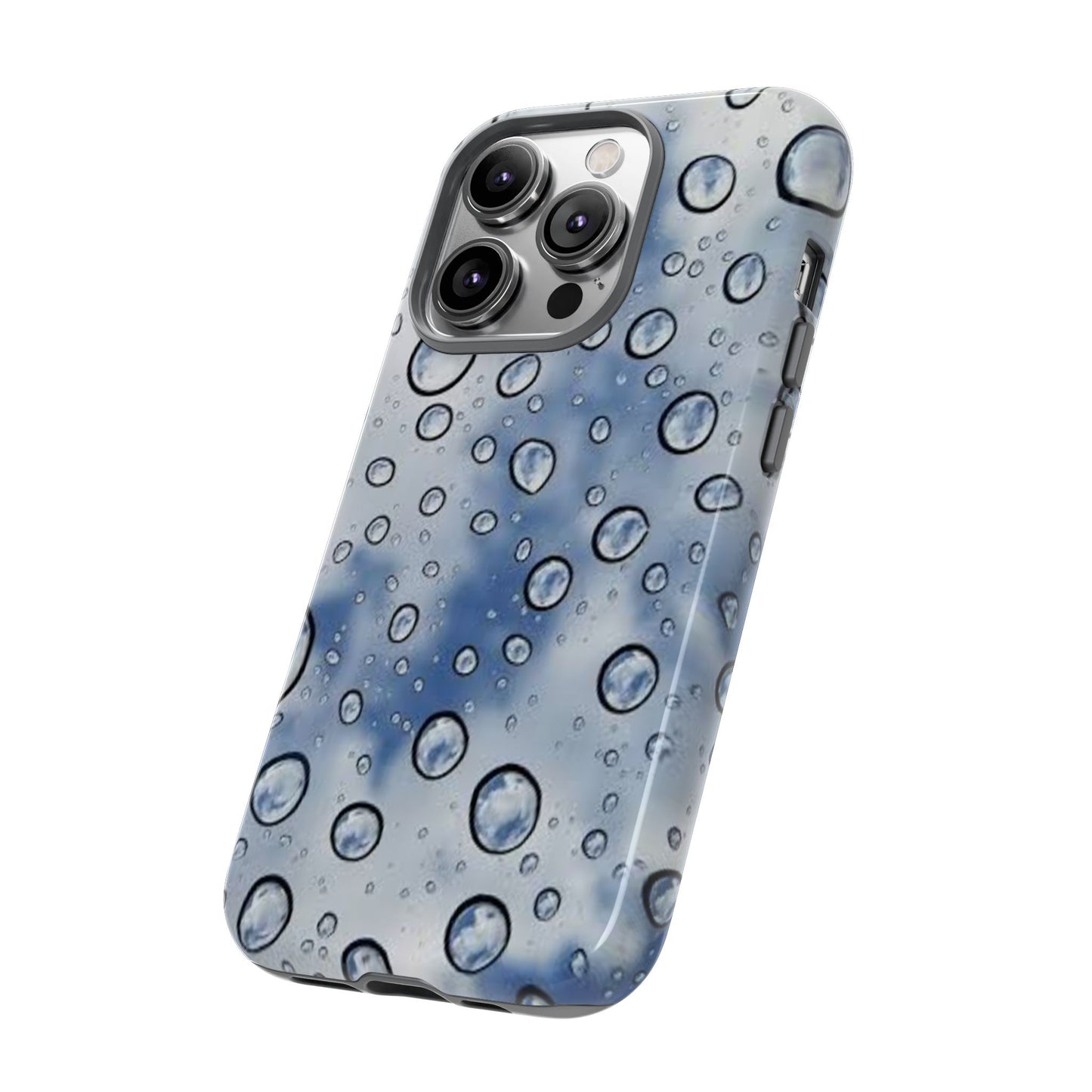 Blue Water Droplet Phone Case, Tough Cases for Protection, Stylish Cellphone Cover, Unique Gifts for Her, Durable and Trendy