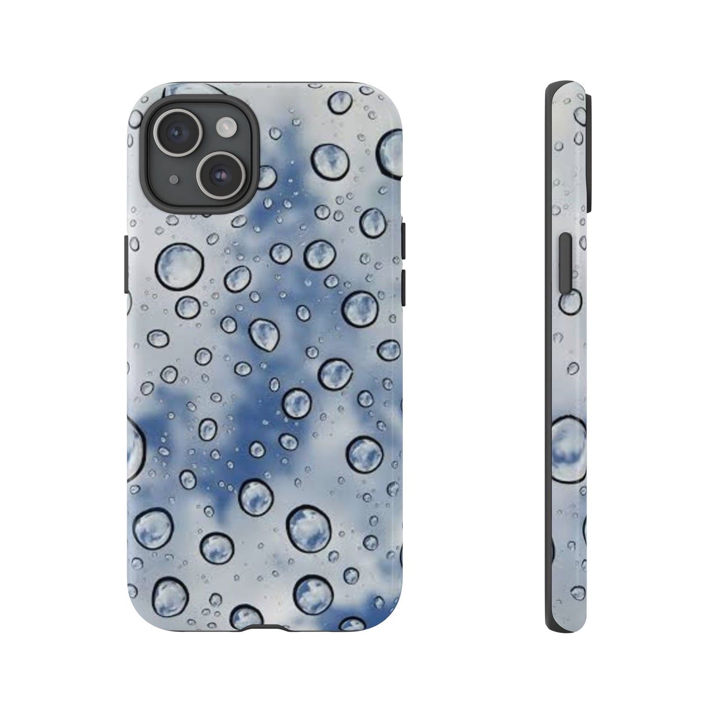 Blue Water Droplet Phone Case, Tough Cases for Protection, Stylish Cellphone Cover, Unique Gifts for Her, Durable and Trendy