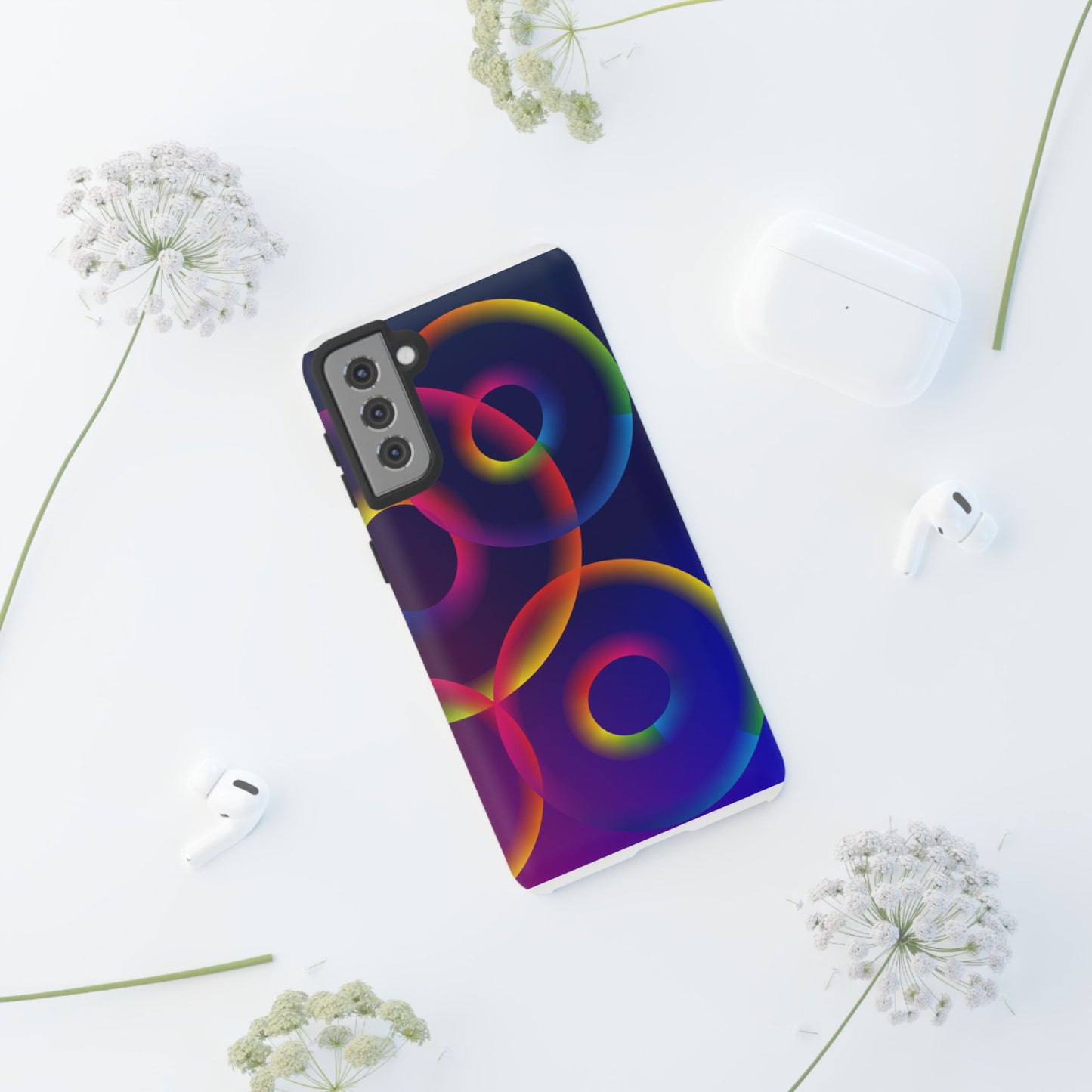 Colorful Phone Case with Abstract Designs, Tough Cases for Your Phone, Unique Phone Accessories, Gift for Tech Lovers, Vibrant Cell [...]